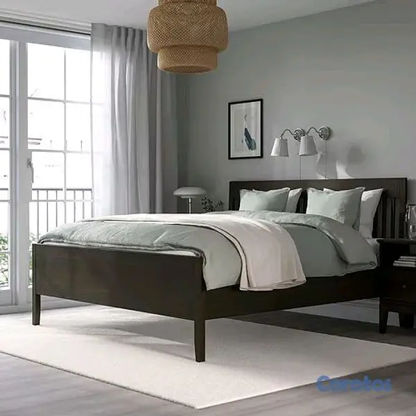 muebles y colchones - IDANÄS Cama King + colchón + gavetas 2