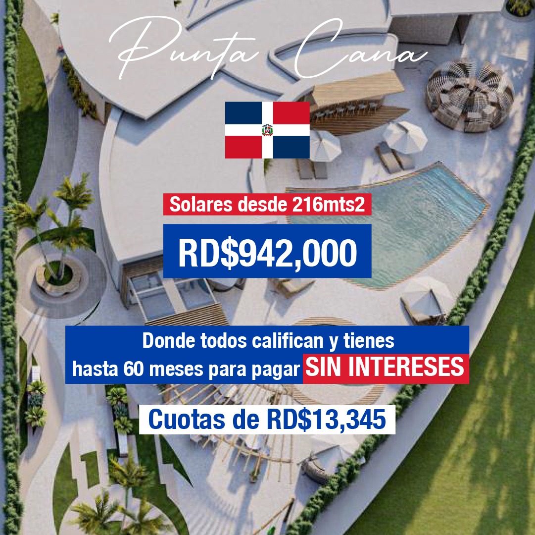 solares y terrenos - Solares en Punta Cana Oportunidad de inversion 