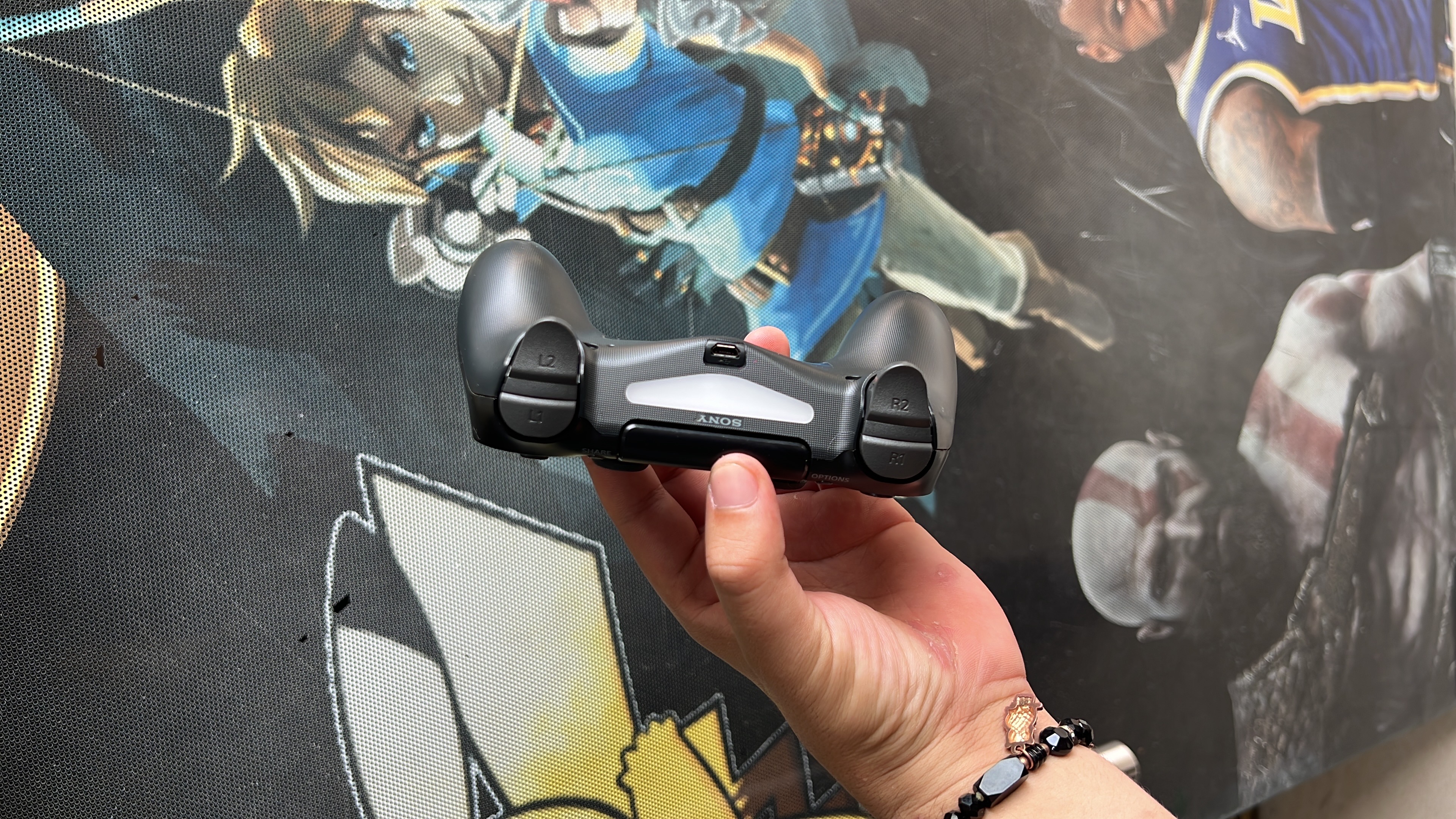 consolas y videojuegos - control ps4 original negro excelentes condiciones  2
