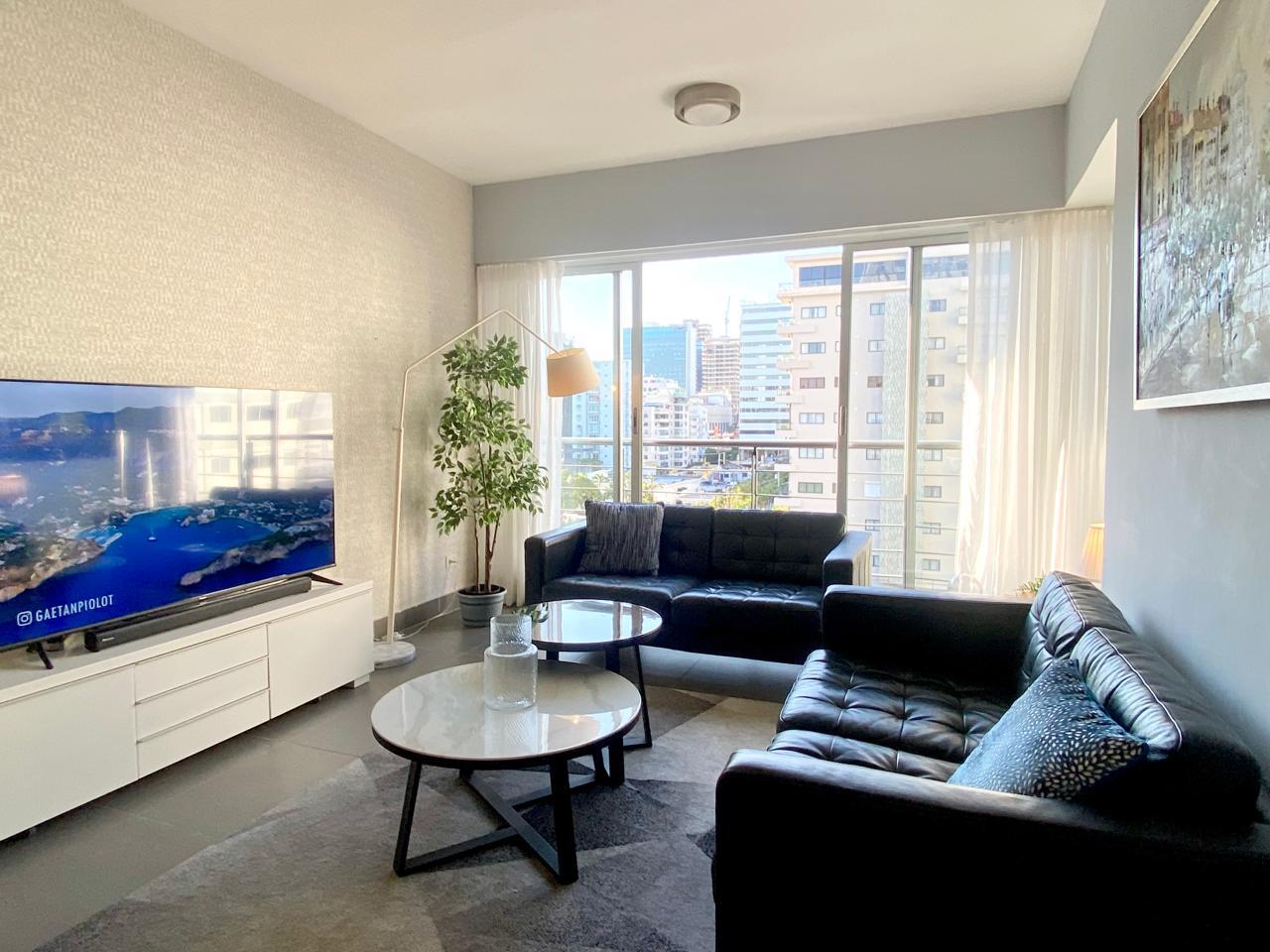apartamentos - Apartamento en alquiler de 2 habitaciones en Piantini