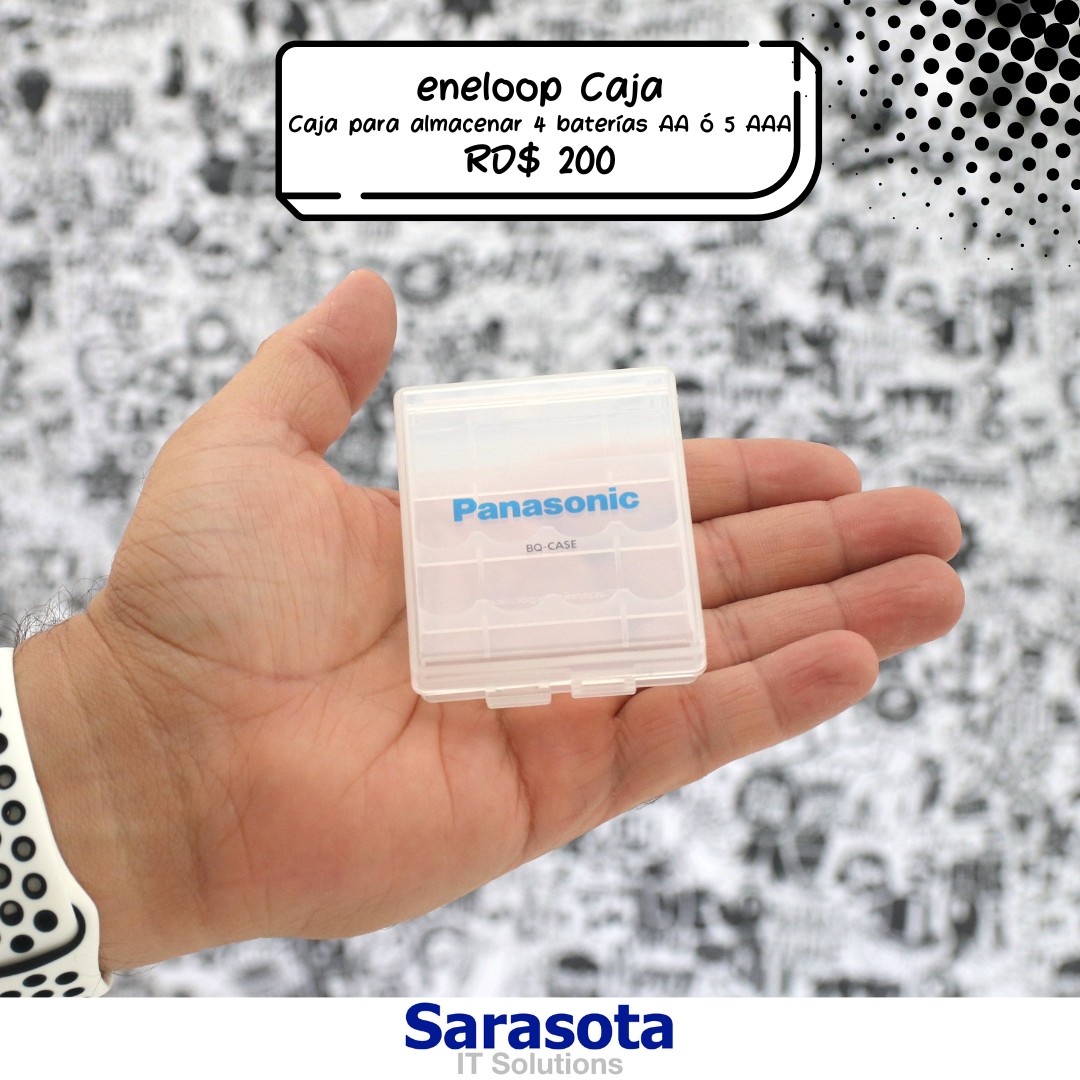 accesorios para electronica - Caja para almacenamiento de Baterías eneloop by Panasonic (Somos Sarasota)
