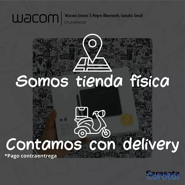 accesorios para electronica - Wacom Intuos S Versión con Bluetooth Negro CTL4100 3