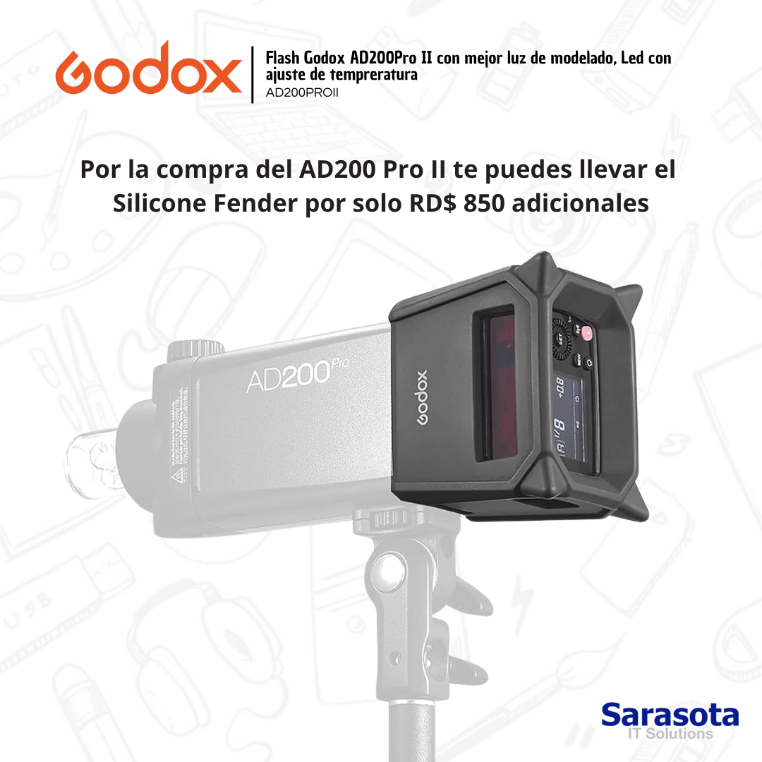 accesorios para electronica - Godox AD200Pro II  con estuche de regalo  1