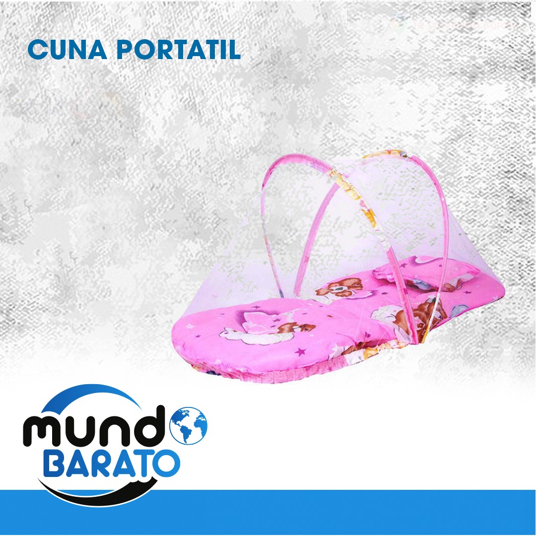 accesorios - Cuna de viaje para bebé, portátil, plegable, con mosquitera de verano.  1