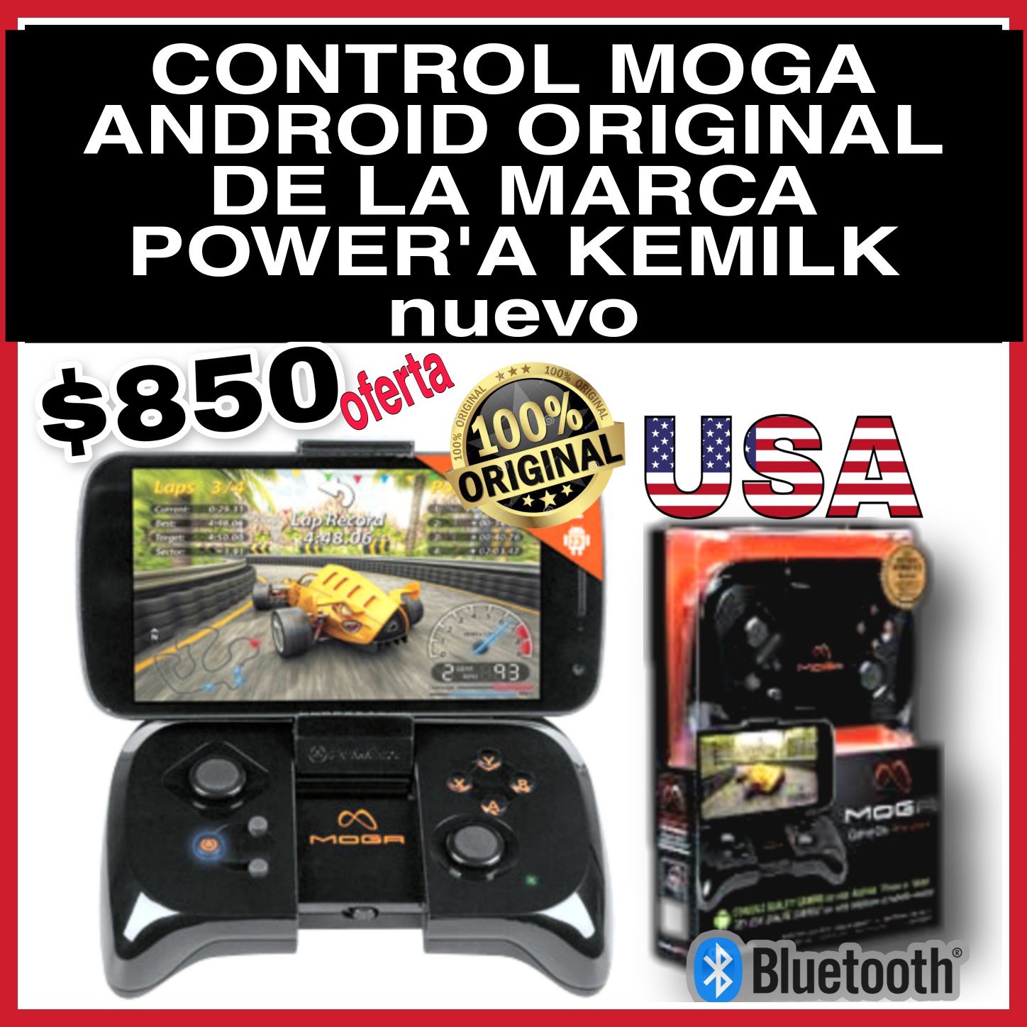 consolas y videojuegos - CONTROL MOGA  ANDROID ORIGINAL