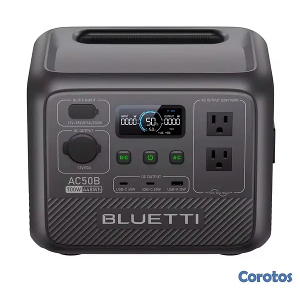 plantas e inversores -  Central eléctrica portátil BLUETTI AC50B |   700W 448Wh  4