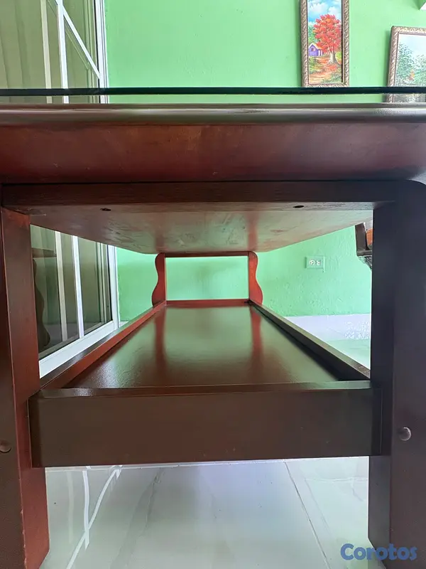 arte y antigüedades - Mesa de centro (caoba) 5