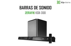 computadoras y laptops - BOCINA KLIPX 2.1 ZERAFIK (SOUNDBAR),BLUETOOTH V4.0 160W RMS, CONTROL REMOTO 3