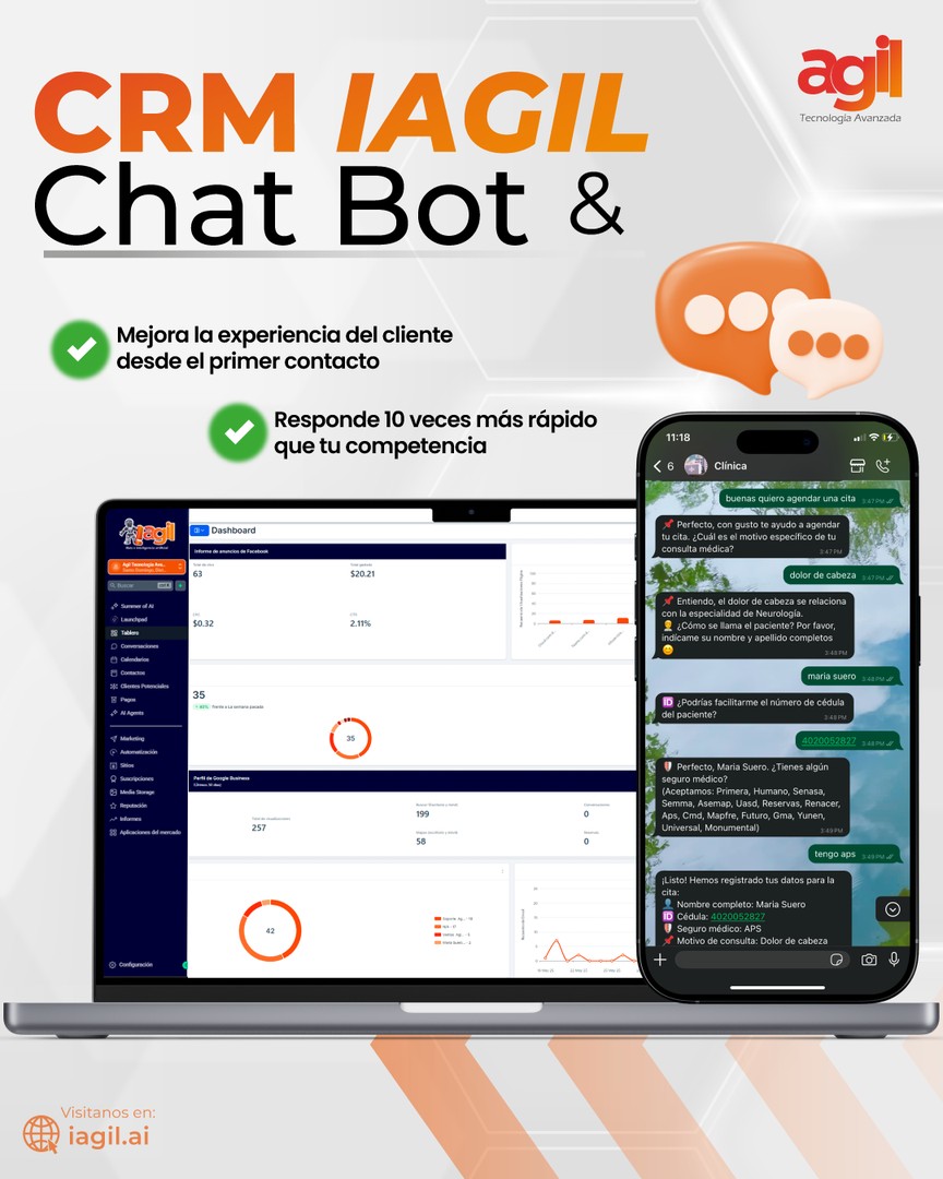 servicios profesionales - Automatiza tu negocio con CRM + Chatbots | +Ventas 1
