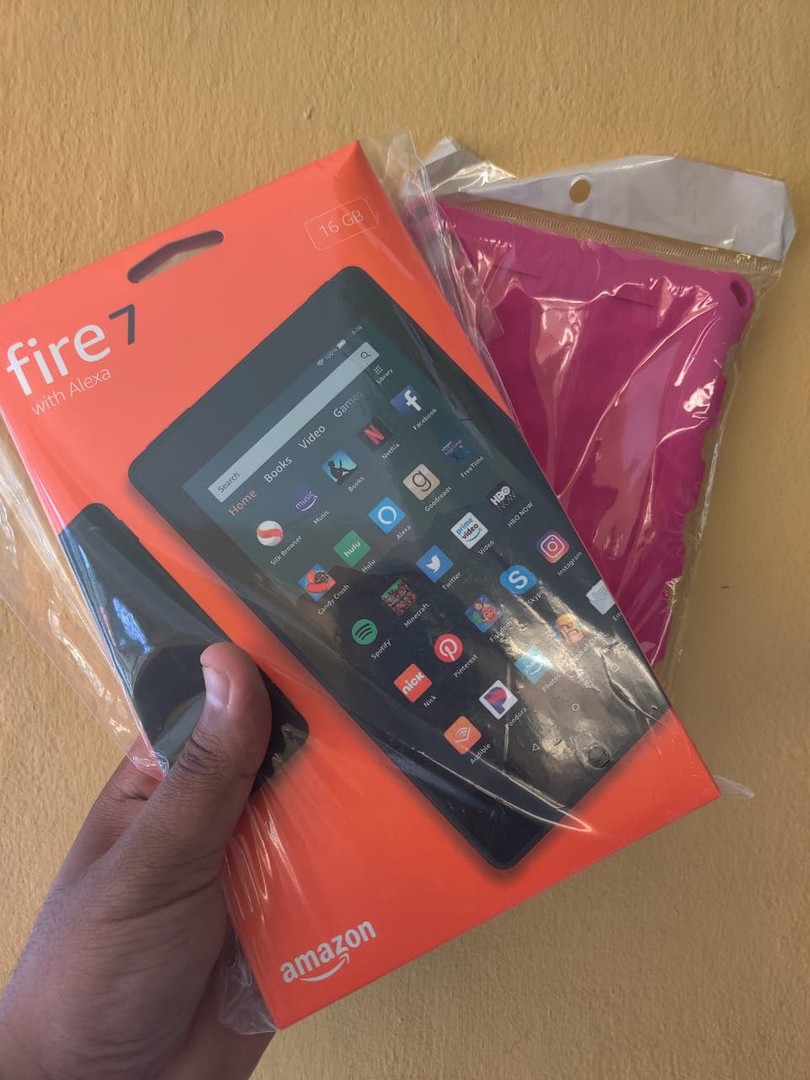 celulares y tabletas - Tablet Amazon Fire 7 16gb con cover
