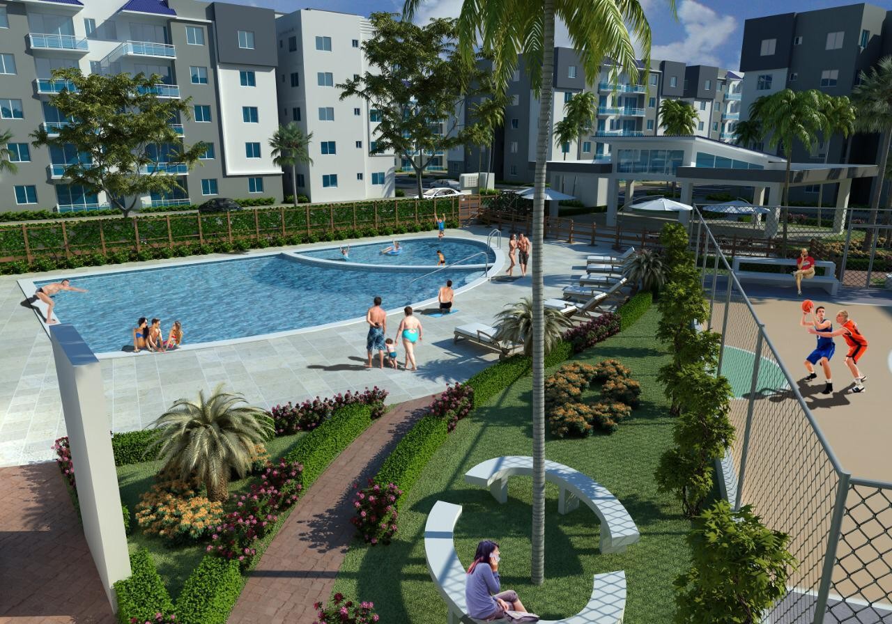 Apartamento en venta en Villa Mella con piscina y Gym