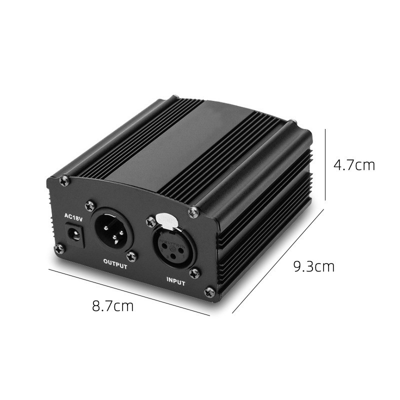accesorios para electronica - Kit de microfono condensador bm-800+ Power phanthom 48v 6