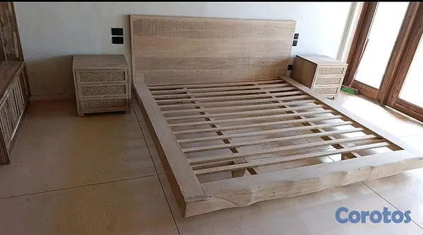 muebles y colchones - cama King en Roble congona  2