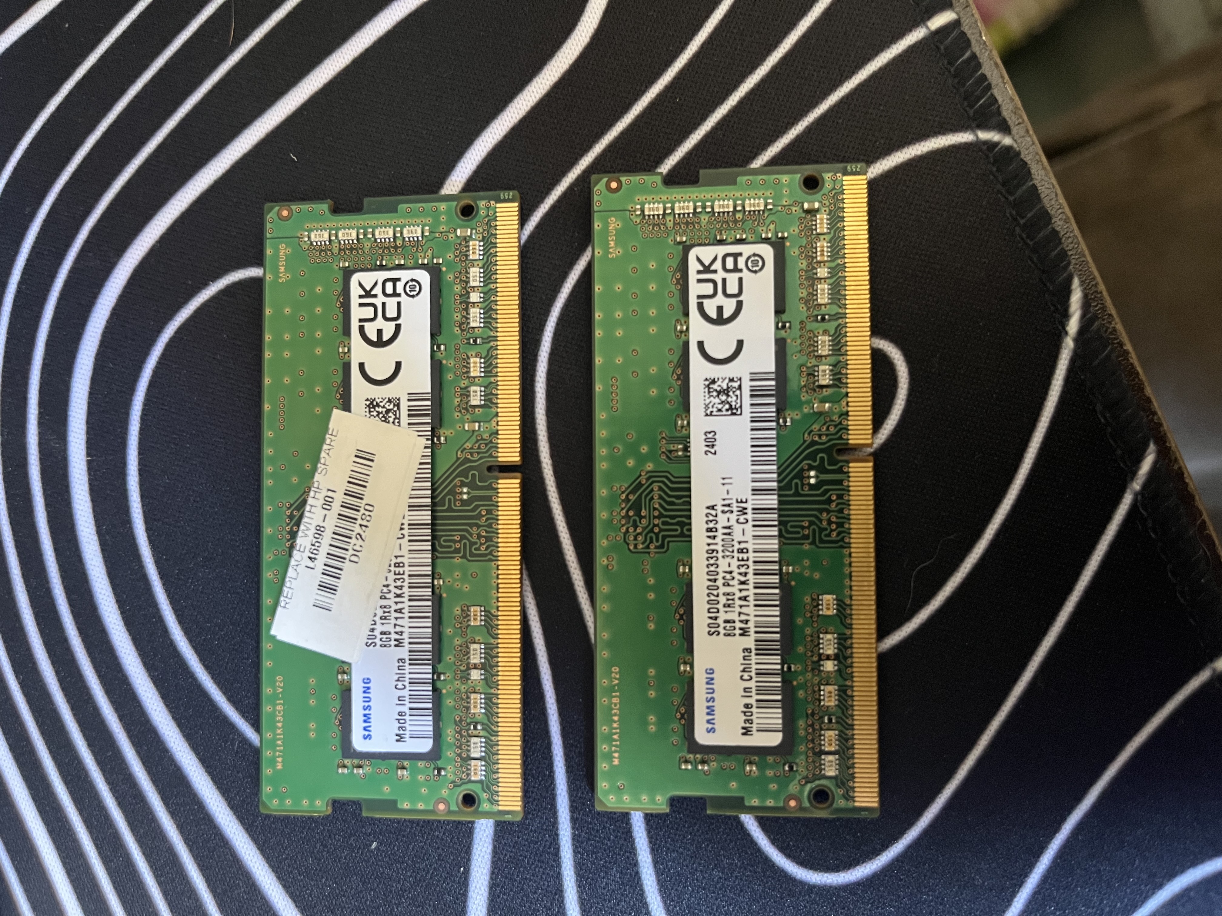 computadoras y laptops - kit 2x8 / 16 gb ram dual Chanel DDR4 laptop  0