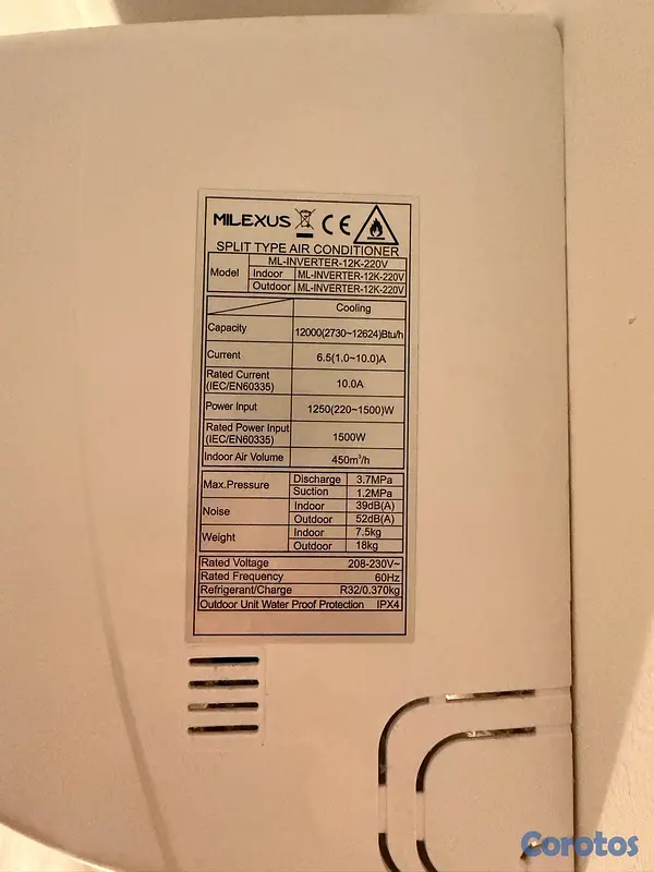 aires acondicionados y abanicos - Aire acondicionado 12mil BTU 2