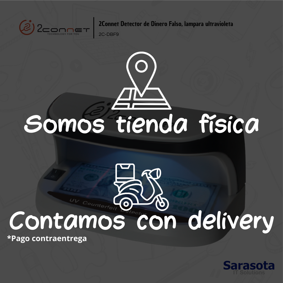 accesorios para electronica - 2Connet Detector de Dinero, lampara ultravioleta 1