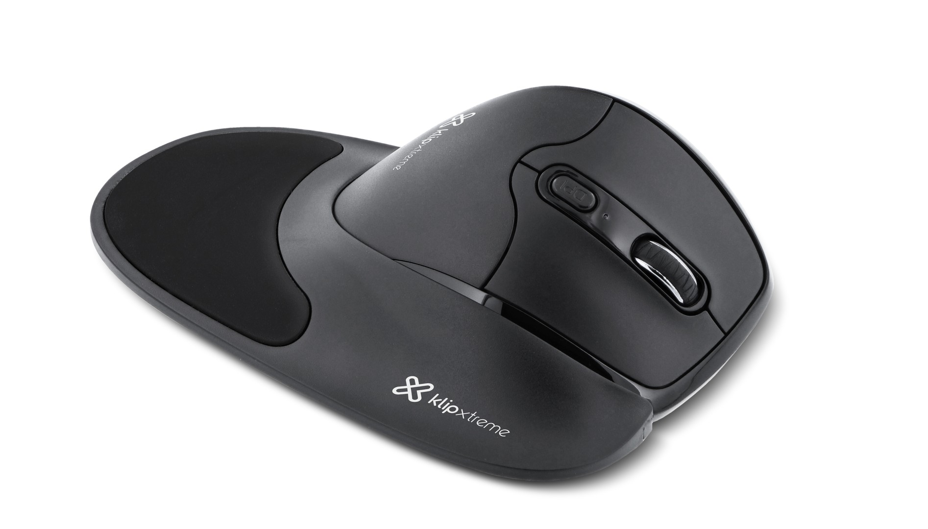 computadoras y laptops - MOUSE WIRELESS KLIPX FLEXOR, 6 BOTONES, 2.4 GHZ, SEMI VERTICAL, ADAPATDOR USB 2