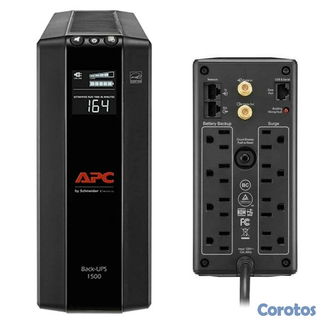 computadoras y laptops - UPS APC BX1500M-LM60 BACK-UPS PRO, 1.5KVA(1500VA), 900 WATTS 1