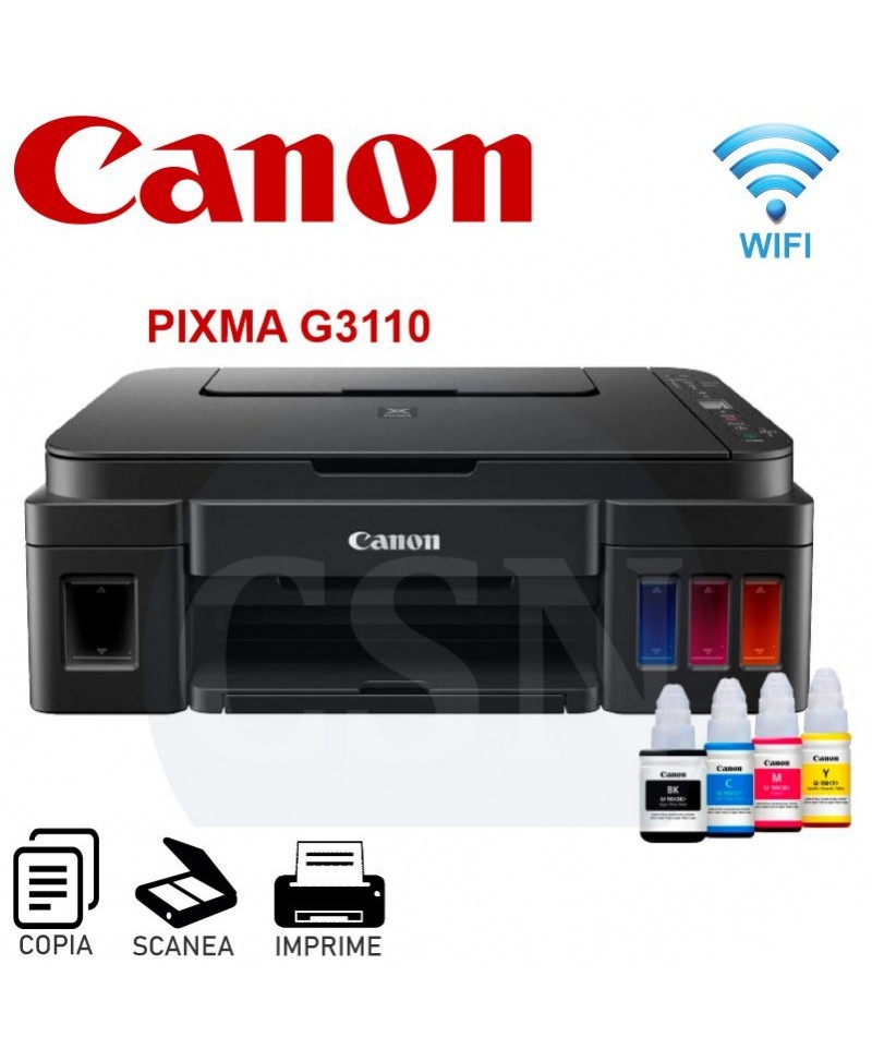 impresoras y scanners - TOTALMENTE NUEVA CANON G3110 CON BOTELLA DE TINTA ,WI-FI
