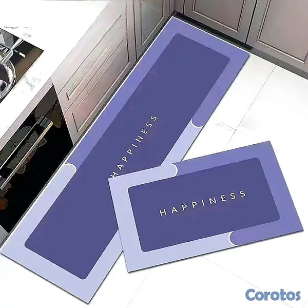 decoración y accesorios - alfombras de cocina 2 piezas súper absorbente  2