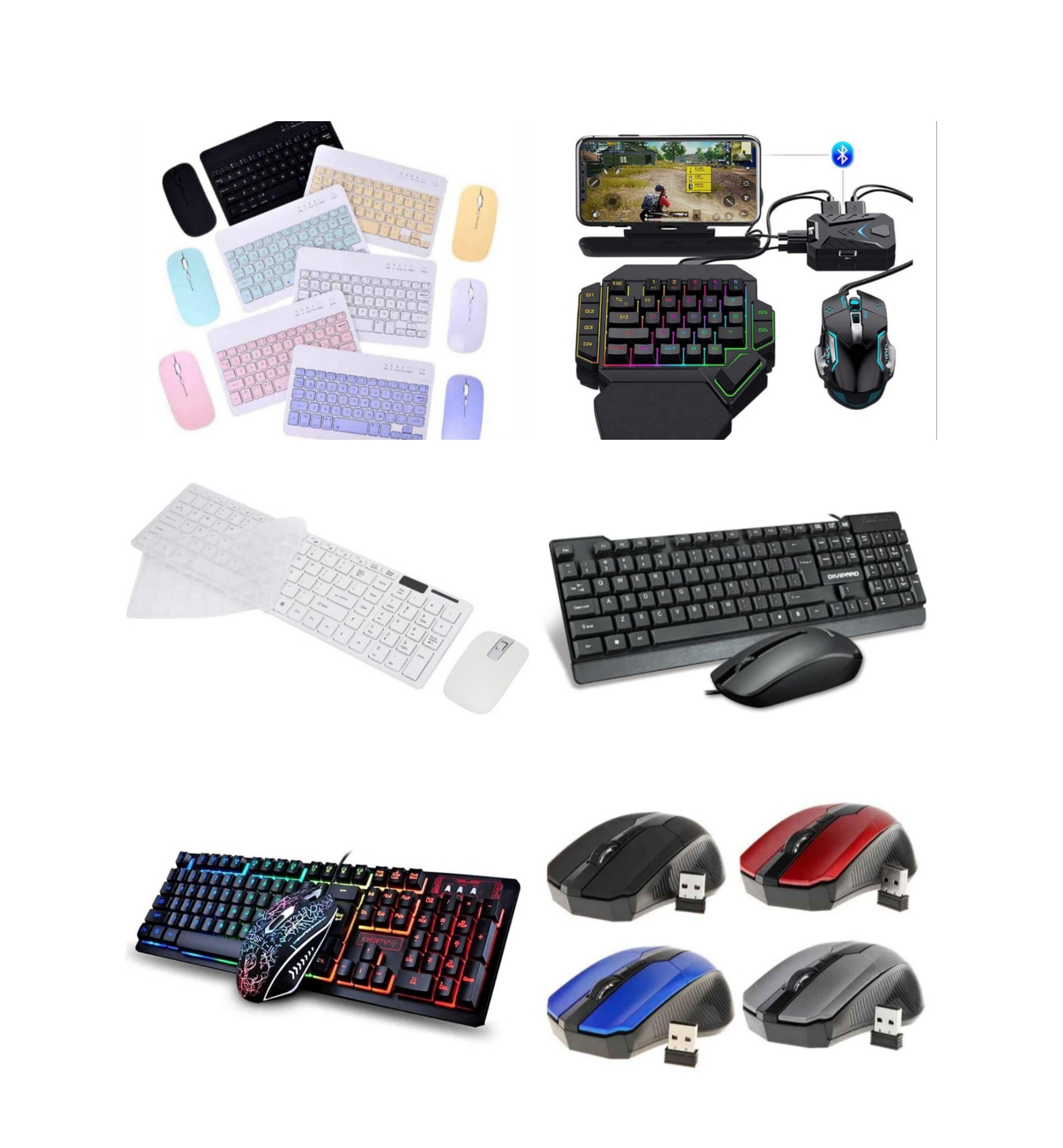 computadoras y laptops - teclado y mouse  1