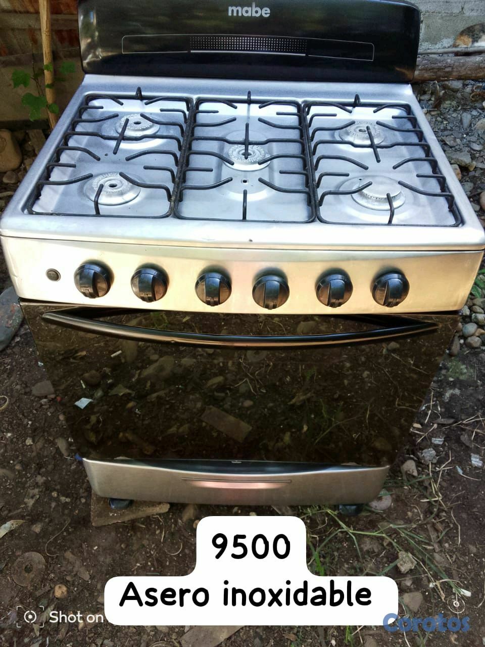 cocina - estufas.    de 30 pulgadas.  
5 hornillas asero inoxidable  1