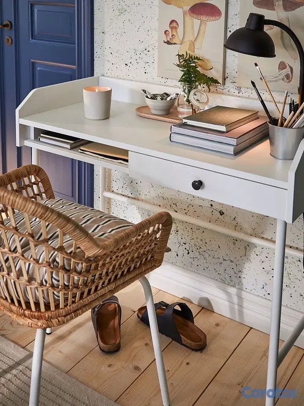 decoración y accesorios - Escritorio blanco estilo colonial 2