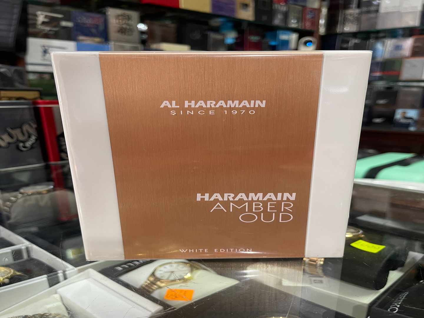 salud y belleza - Perfume Al Haramain Amber Oud “White Edition” 60mL - AL POR MAYOR Y DETALLE