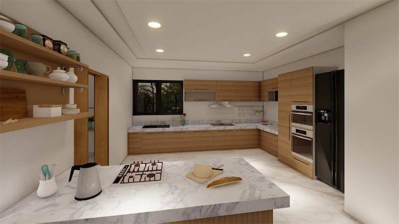 casas vacacionales y villas - Venta de Villa con piscina cerca de la playa en Juan dolio Metro country club  9