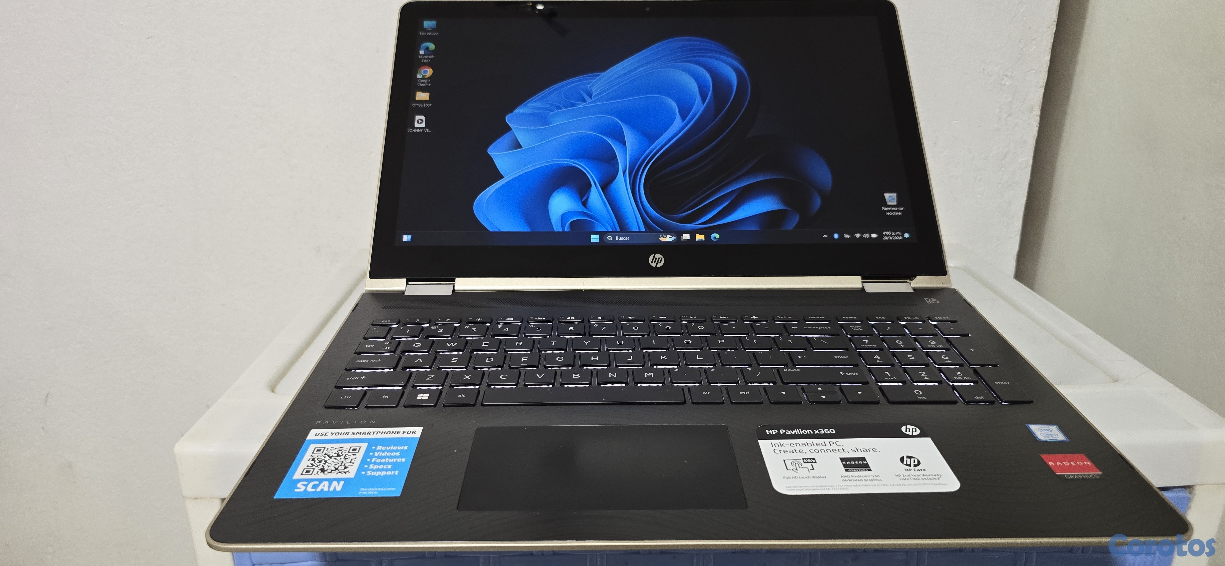 computadoras y laptops - hp Pavilion 360 17 Pulg Core i7 Ram 16gb ddr4 Disco 256gb solido Doble Video  5