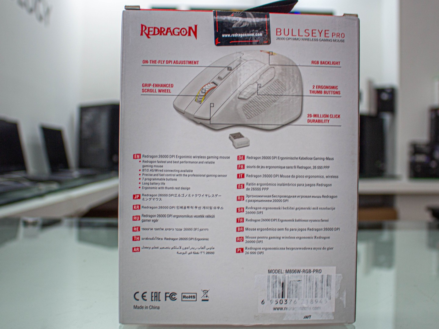 computadoras y laptops - Mouse Redragon BULLSEYE M806 PRO 1