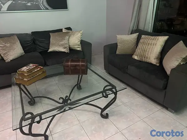 muebles y colchones - juego de muebles de 3 y 2 plazas 3