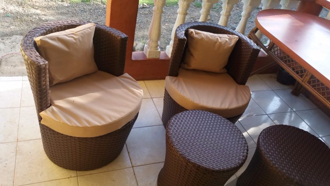 muebles y colchones - Guejos de muebles en mimbre sintetico para tu barcon o terrasa 3