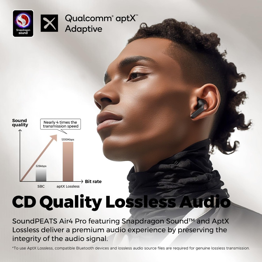 camaras y audio - SoundPEATS Air4 Pro TWS Earbuds Bluetooth 5.3, ANC, Multipoint pairing, 6 mics