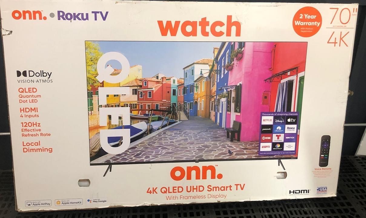 tv - ONN 70 PULGADAS QLED 4K ROKU