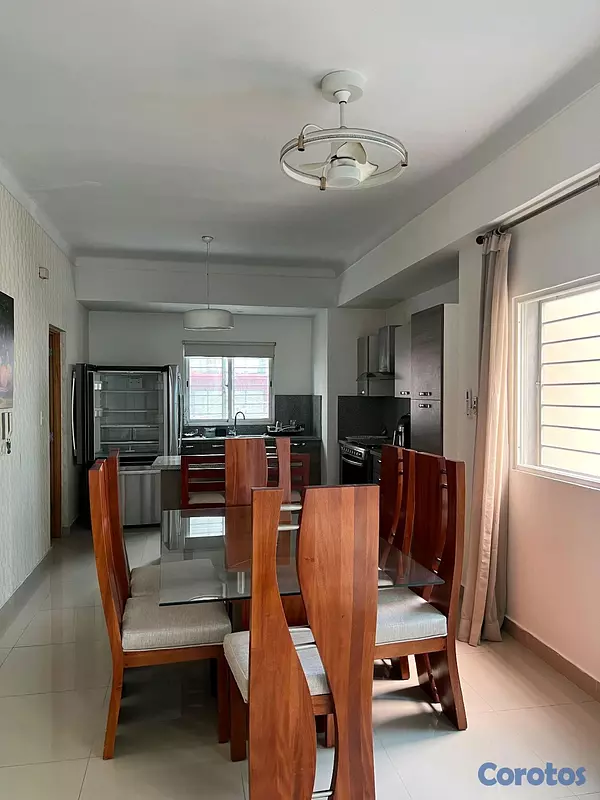 apartamentos - APARTAMENTO EN ALQUILER TOTALMENTE AMUEBLADO EN EL EXCLUSIVO SECTOR EVARISTO M. 6