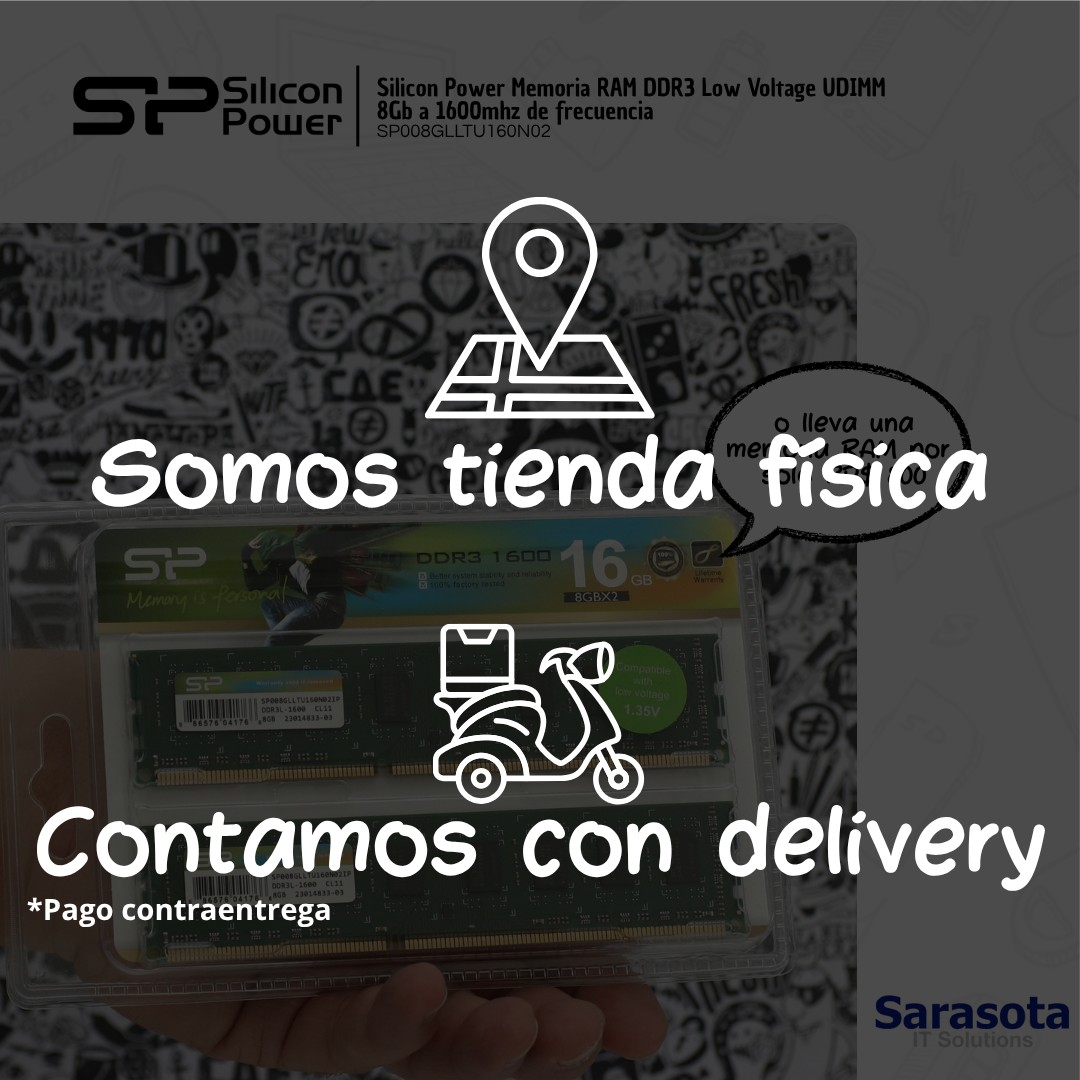 accesorios para electronica - Silicon Power Memoria RAM DDR3 Low Voltage UDIMM 8Gb a 1600mhz 2