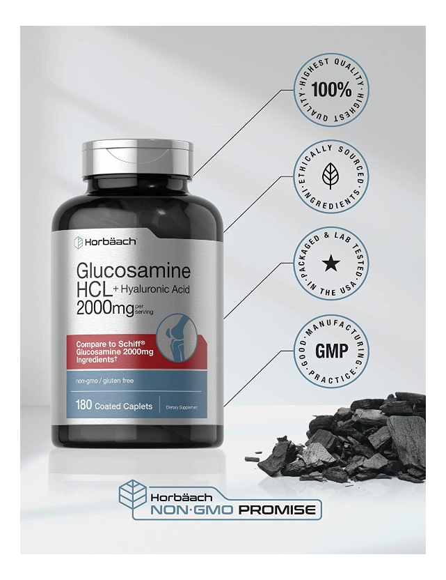 Salud y Equipamiento Médico - Glucosamina Hcl | 2000mg | 180u 5