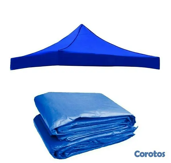 herramientas, jardines y exterior - Lona de Carpa 2x2 metros color Rojo y azul 2