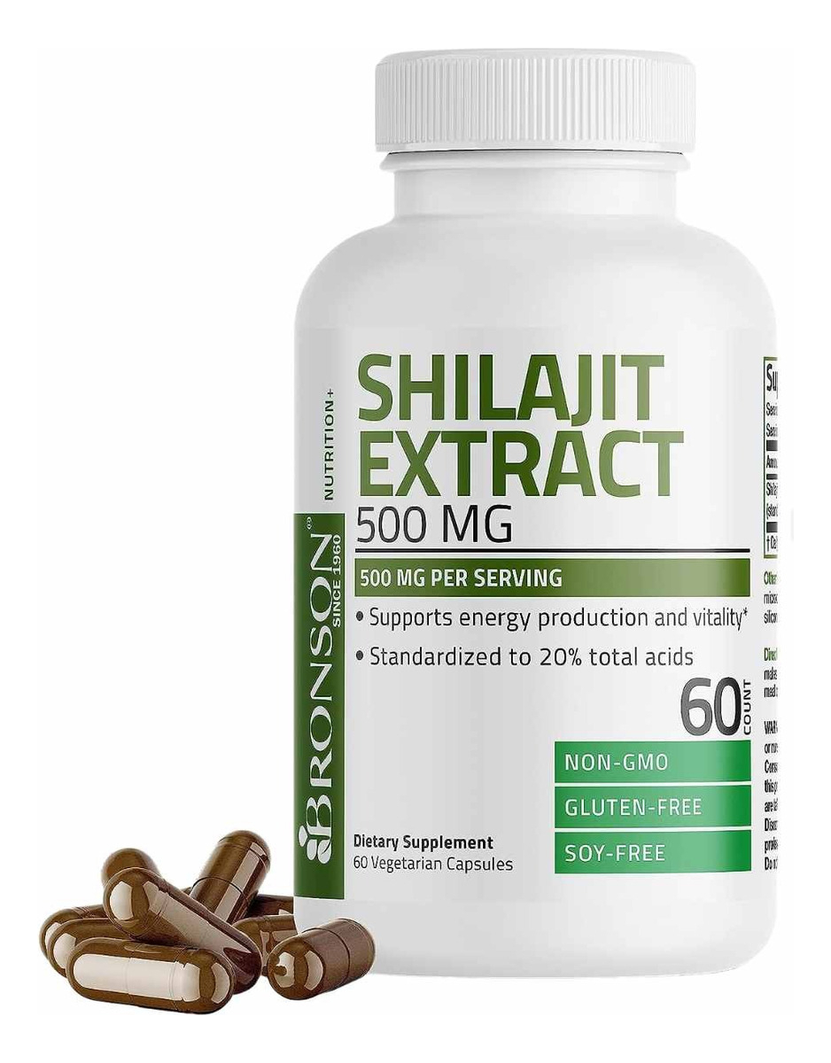 Salud y Equipamiento Médico - Shilajit 500 Mg 60 Cap Bronson - U - Unidad A $2265 1
