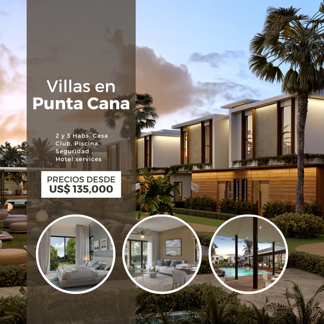 casas - Villas en Bávaro Punta Cana - Muy buena ubicación y Precios Competitivos