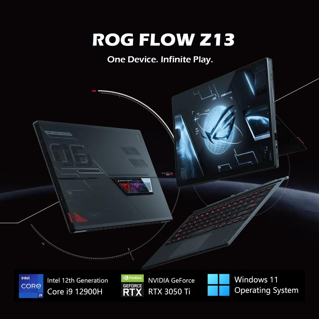 computadoras y laptops - Gaming PC ASUS ROG Flow Z13 I9 16G 1TB RTX 4GB SSD 5