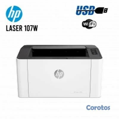 impresoras y scanners - IMPRESORA HP LASERJET 107W (4ZB78A)- WIRELESS PRINTER - B/W - LASER - 8.5 X 11 H 2