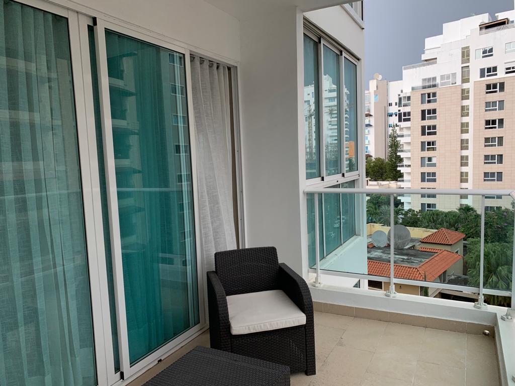 apartamentos - Apartamento En Alquiler Amueblado 80 Mts Sin Inter