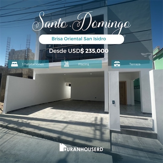 casas - Venta de casa con piscina en la autopista de san Isidro Santo Domingo este 