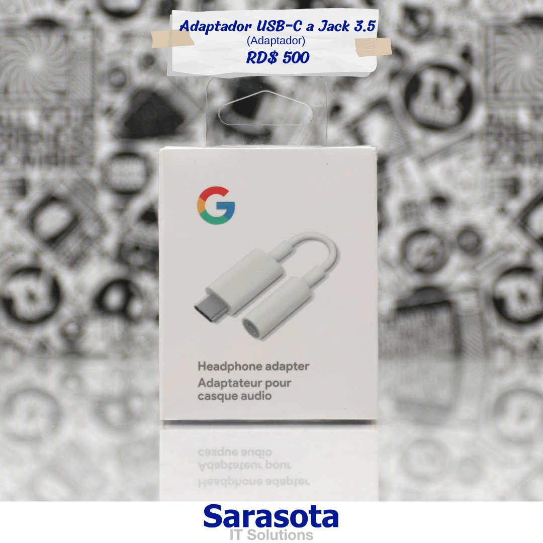 accesorios para electronica - Adaptador USB-C a audífonos Jack 3.5mm (Somos Sarasota)