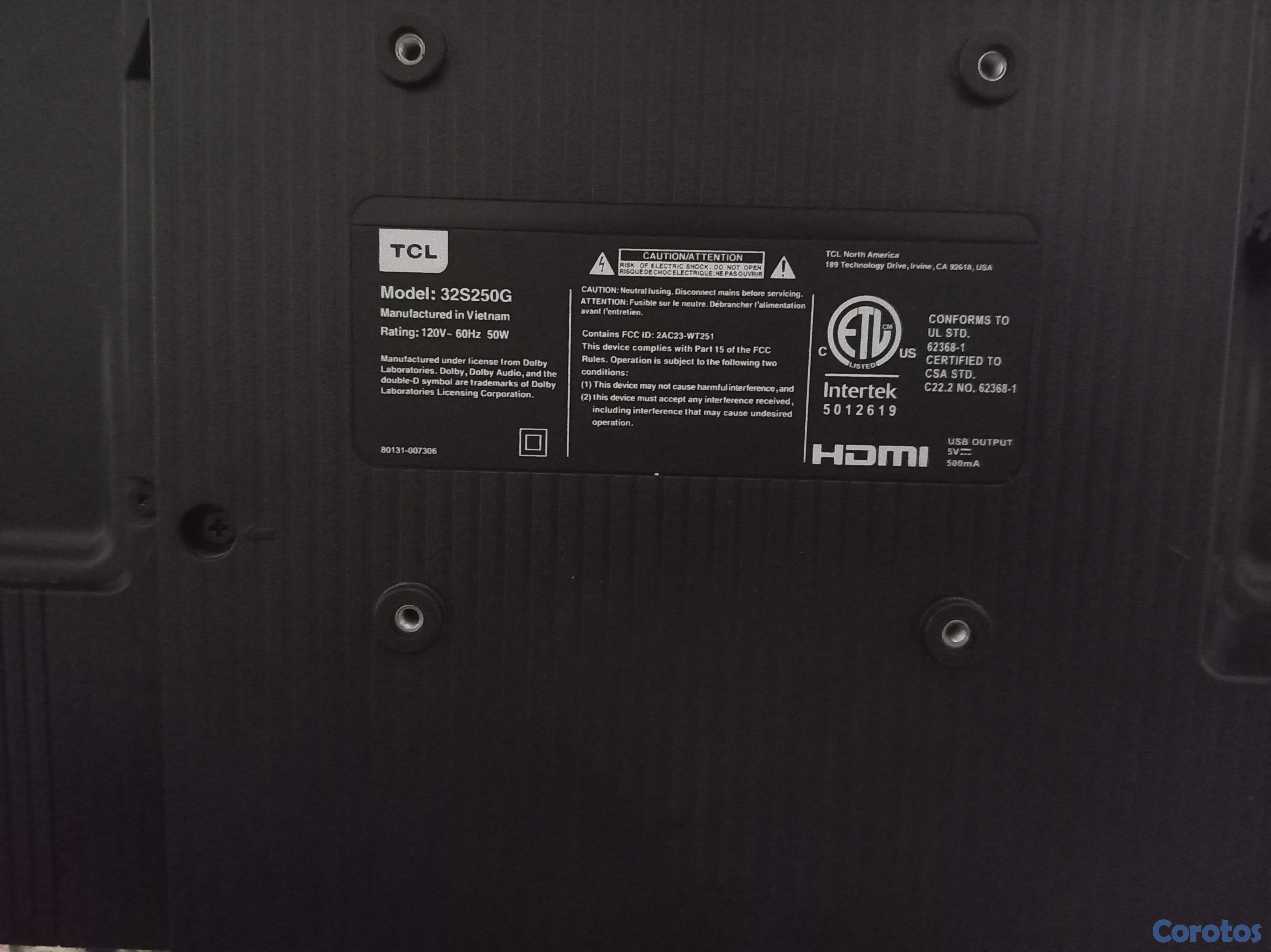 tv - Televisor TCL 6