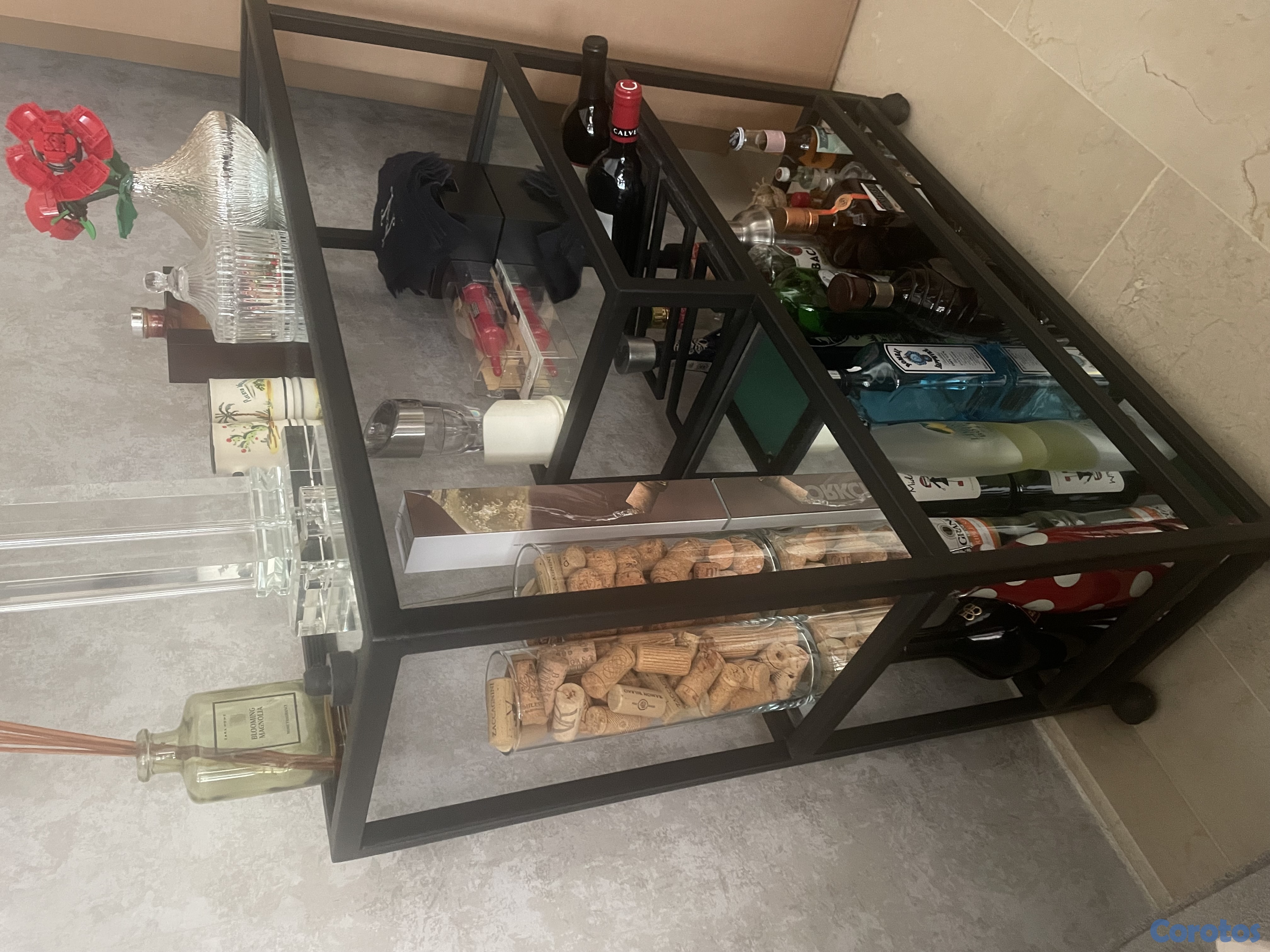 muebles y colchones - Bar en hierro y espejo 6