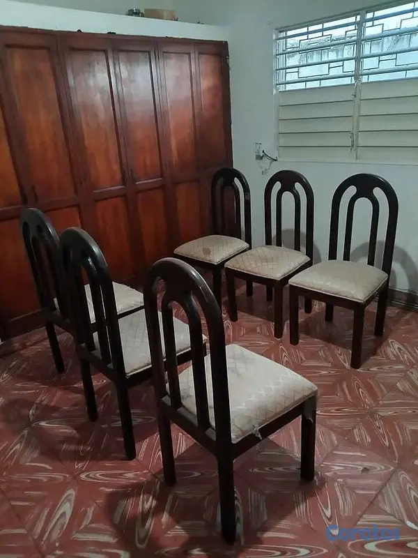 muebles y colchones - Juego de comedor 6 sillas 6