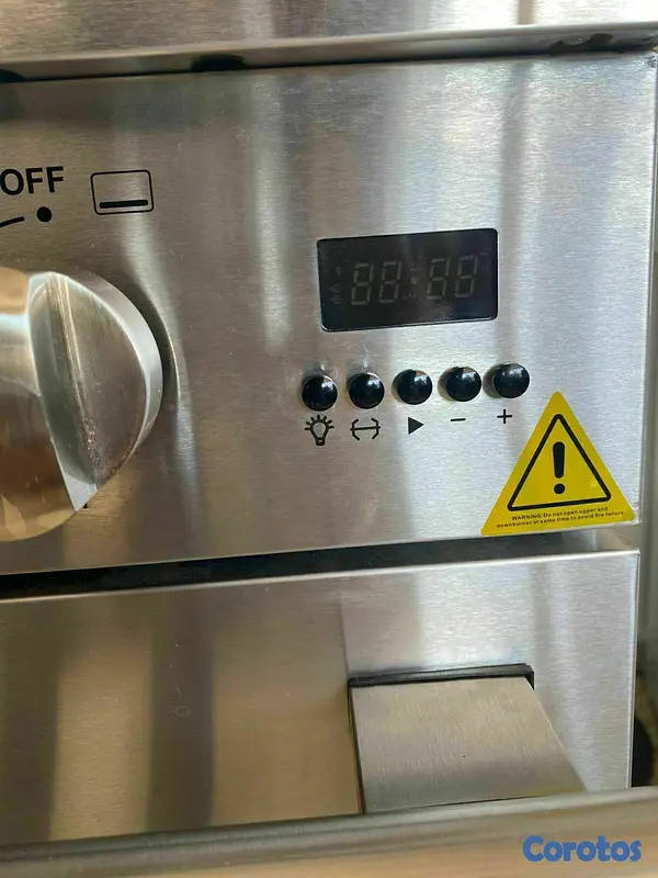 electrodomesticos - Estufa KN Gold profesional Niquelada de acero inoxidable 
30 pulgadas
 5
